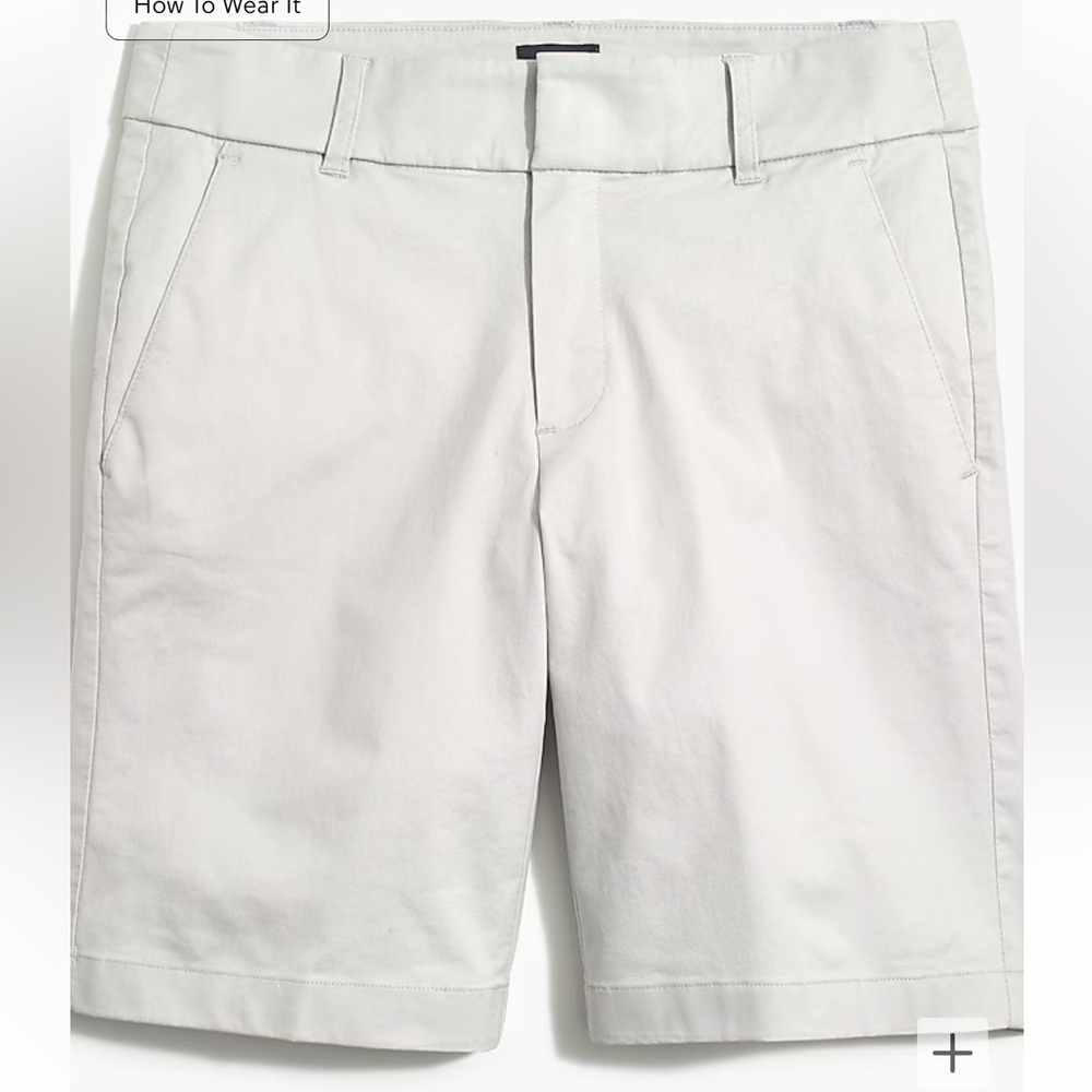 NWT J Crew 9" Frankie bermuda chino short, size: 8 - Picture 4 of 9
